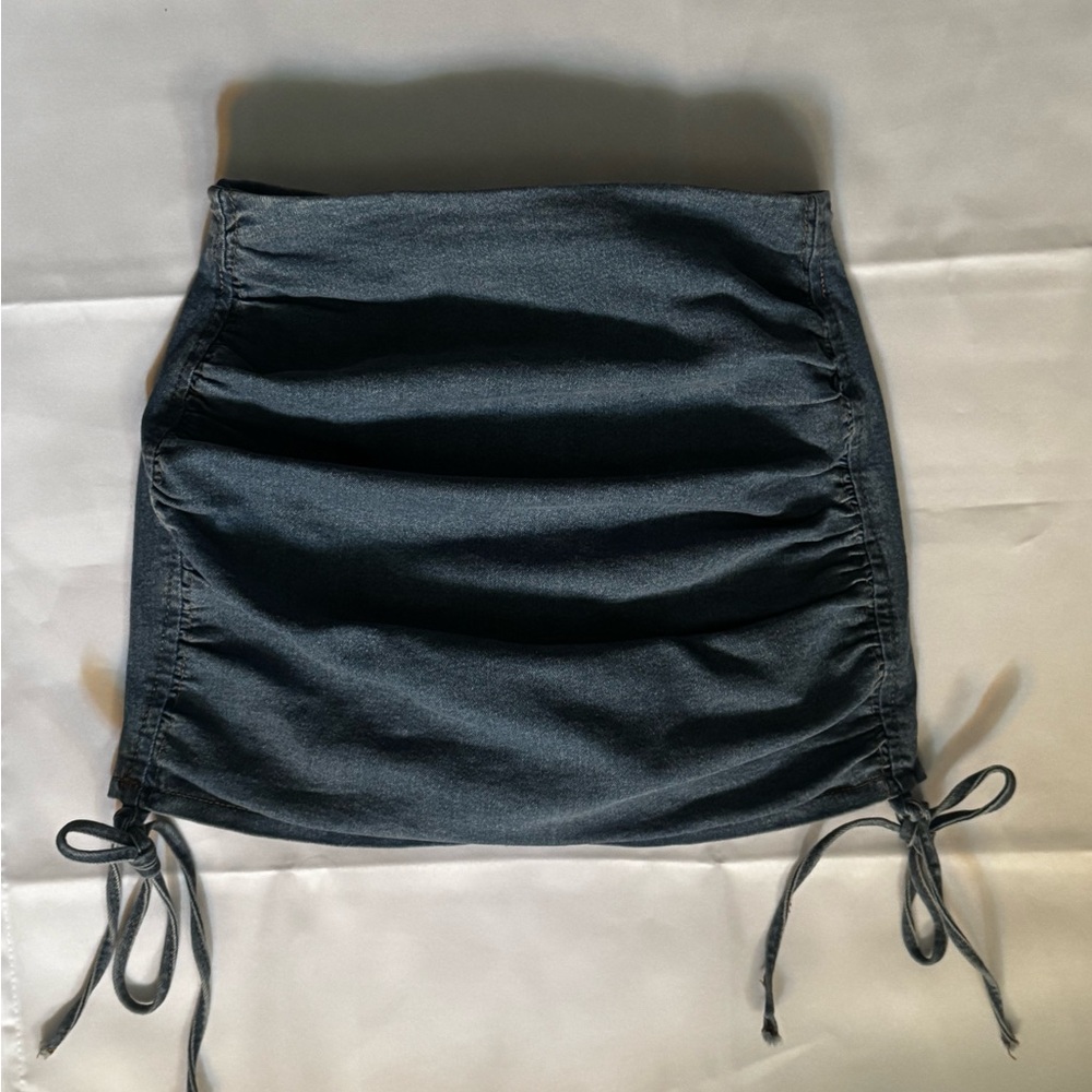 Ruched Mini Skirt